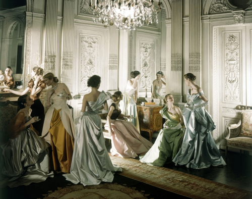 Models in dresses by Charles James, 1948 Charles James (American, born Great Britain, 1906–1978).  Vogue, June 1948. Photograph by Cecil Beaton (British, 1904–1980).  Courtesy of the Cecil Beaton Studio Archive at Sotheby's © Condé Nast Publications.