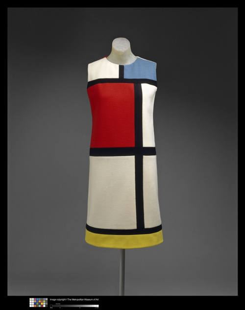 Yves Saint Laurent (French, born Algeria, 1936), Designer; Yves Saint Laurent, Paris (French, founded 1962), couture house dress, fall/winter 1965–66, wool. Courtesy of The Metropolitan Museum of Art, Gift of Mrs. William Rand, 1969.