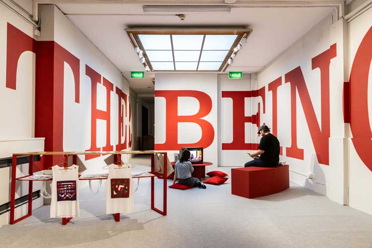 Grace Ndiritu: Compassionate Rebels in Action. The Ignorant Art School Sit-in #5. Photo: Sally Jubb, courtesy Cooper Gallery, DJCAD.