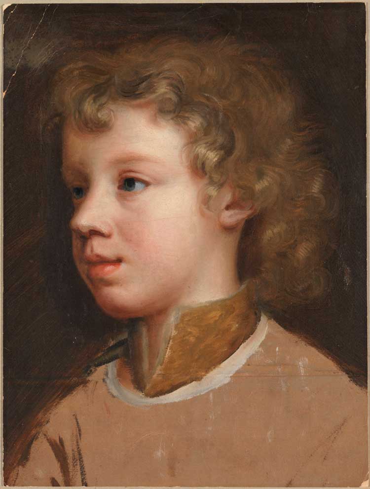 Mary Beale, Sketch of the Artist's Son, Bartholomew Beale, Facing Left, c1660. Photo: Tate.