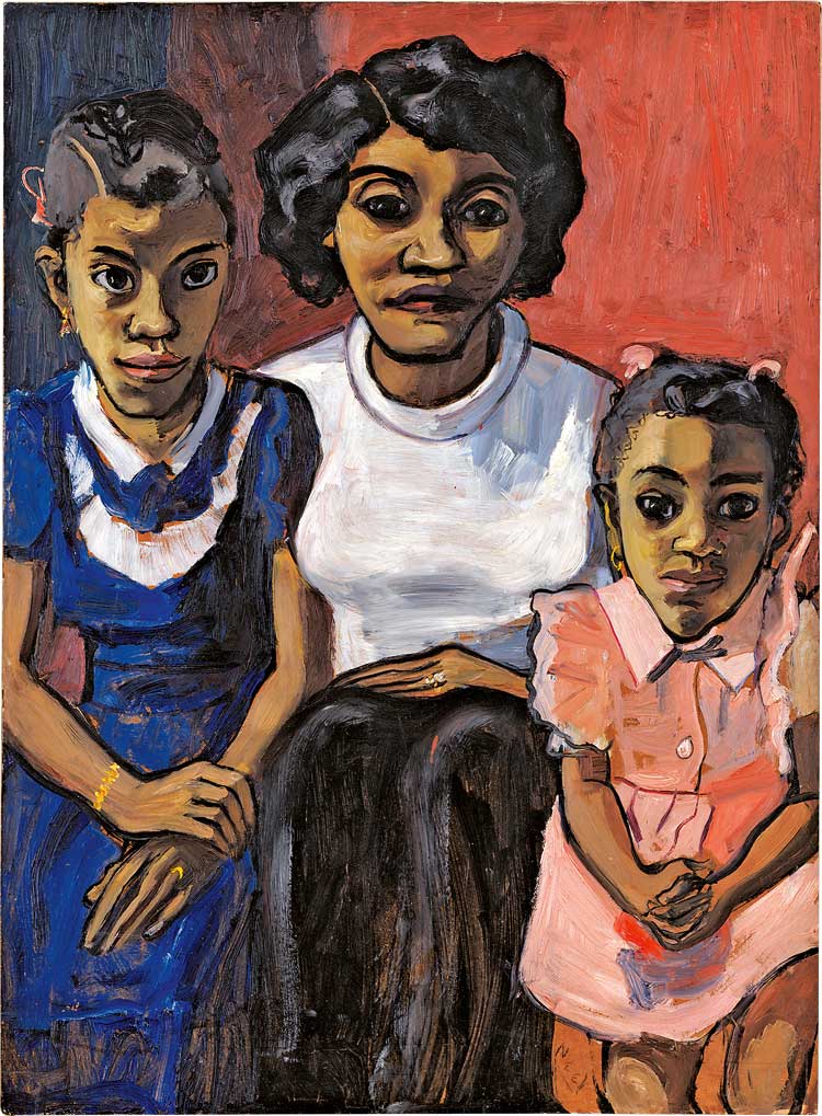 Alice Neel, Black Spanish-American Family, 1950. © The Estate of Alice Neel. Courtesy The Estate of Alice Neel.