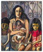 Alice Neel, The Spanish Family, 1943. © The Estate of Alice Neel. Courtesy The Estate of Alice Neel.