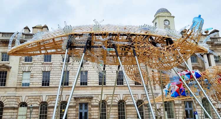 Leeroy New, The Arks of Gimokudan, Somerset House, London, 2022. Photo: Juliet Rix.