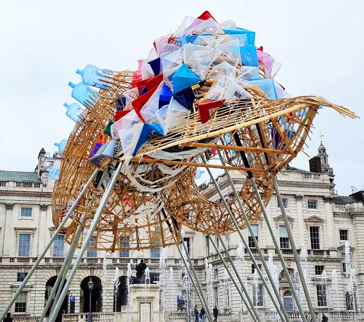 Leeroy New, The Arks of Gimokudan, Somerset House, London, 2022. Photo: Juliet Rix.