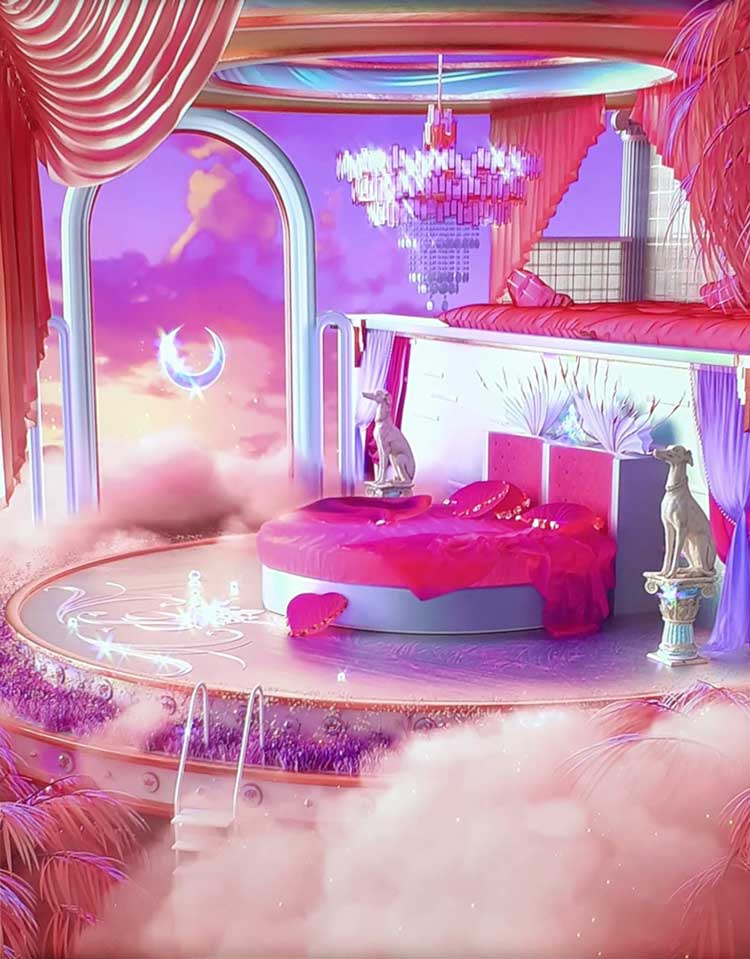 Paris Hilton and Blake Kathryn. Bedroom Bliss, 2021. Installation view. Photo: Ana Beatriz Duarte.