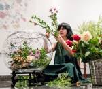 Maryam Najd at the opening of Botanic: National Amalgamation Project, Arthur M Sackler Museum of Art and Archaeology at Peking University, 2019. Photo: Arthur M. Sackler Museum.