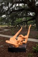 Georg Herold, Liver of Love, 2013. New Orleans Museum of Arts Sydney and Walda Besthoff Sculpture Garden, installation view.  Photo: Richard Sexton.