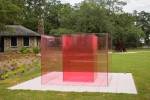 Larry Bell, Pacific Red VI, 2016-17. New Orleans Museum of Arts Sydney and Walda Besthoff Sculpture Garden, installation view. Photo: Richard Sexton.