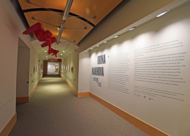 Installation view with Annunciation: Red Angels, 2000. Photo: Peter Jacobs © 2019 Irina Nakhova.