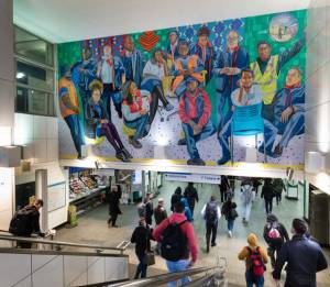 Aliza Nisenbaum, London Underground: Brixton Station and Victoria Line Staff, 2019. Commissioned by Art on the Underground. Photo: Angus Mill.