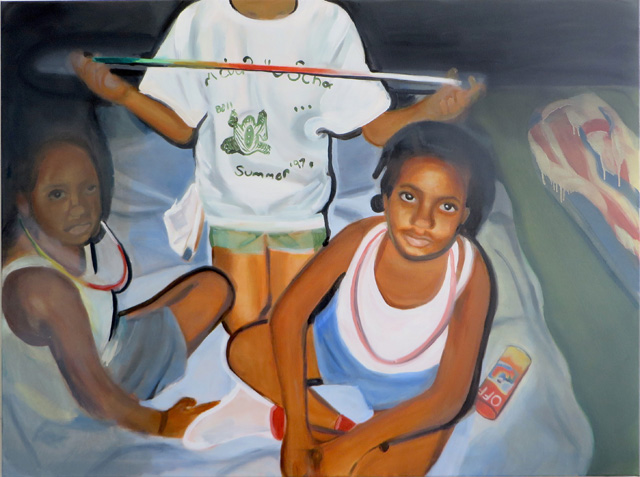 Madelynn Mae Green. Summer ’97, 2018. Oil on canvas, 76 x 101 cm. Acquired by the Government Art Collection from New Contemporaries. © the artist.