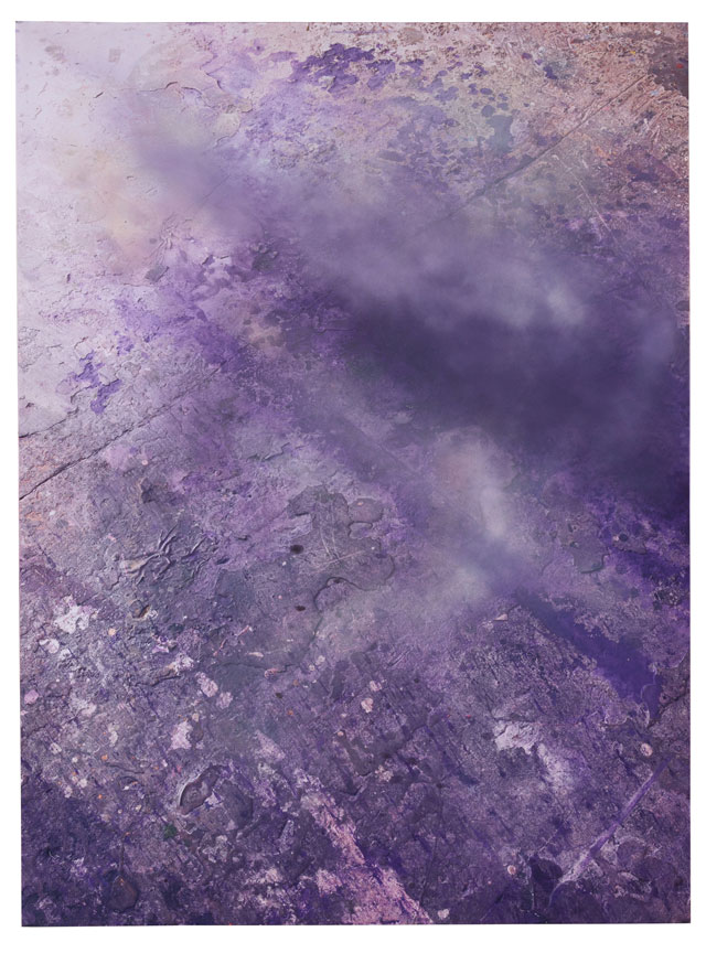 Julian Schnabel, Ascension IV, 2015. Inkjet print, ink and spray paint on polyester, 213.4 x 158.8 x 5.1 cm. Photo: Argenis Apolinario.