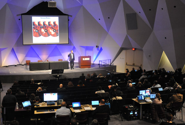 Creativity and Collaboration: Revisiting Cybernetic Serendipity colloquium, National Academy of Sciences, Washington DC, 13-14 March 2018. Photograph: Ben Shneiderman.