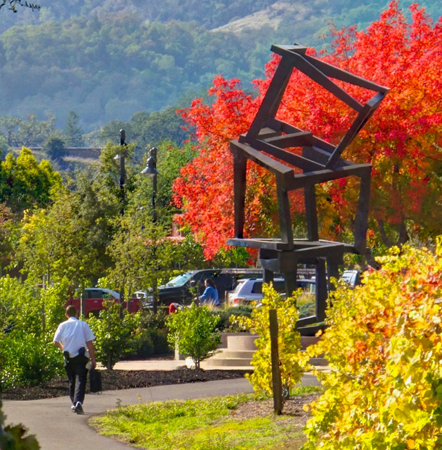 Jedd Novatt. Chaos Pamplona, 2011. Bronze, permanent installation, Yountville Napa Valley, California.