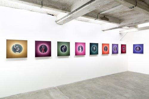 Maryam Najd. Competing Madonna, 2014. Installation view, Galerie van de Weghe, Antwerp, 2014. © Galerie Van De Weghe, Antwerp.