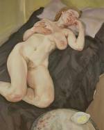 Lucian Freud. <em>Naked Girl with Egg</em>, 1980. Oil on Canvas © The Artist