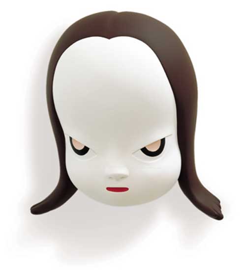 Yoshitomo Nara. Amuro Girl, 1997. Acrylic, lacquer on FRP 58x52x34cm © 1997 Yoshitomo Nara. Collection of Aomori Pref. Photo: Hisoka Miyauchi