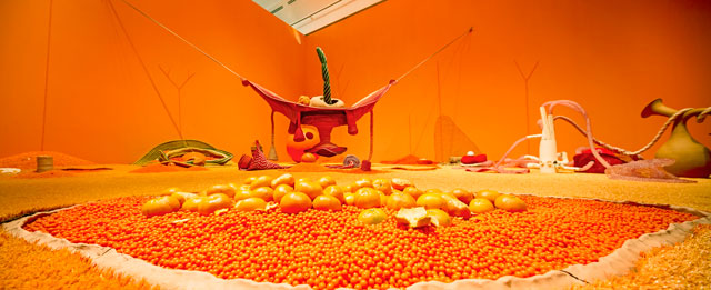 Maria Nepomuceno, Magmatic, 2013, installation view, Schirn Kunsthalle Frankfurt.