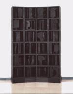 Louise Nevelson, <em>Self-Portrait: Silent Music IV</em>, 1964, wood painted black, 90 x 65 ½ x 18 in. (229 x 166.5 x 46 cm).  Hyogo Prefectural Museum of Art, Japan. © Estate of Louise Nevelson / Artists Rights Society (ARS), New York.