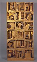 Louise Nevelson, <em>Royal Tide I</em>, 1960, painted wood, 86 x 40 x 8 inches. Collection of Peter and Beverly Lipman. © Estate of Louise Nevelson / Artists Rights Society (ARS), New York. Photo by Sheldan C. Collins.