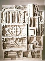 Louise Nevelson, <em>Dawn’s Wedding Chapel IV</em>, from <em>Dawn’s Wedding Feast</em>, 1959-60, painted wood, 109 x 87 x 13 ½ inches. Courtesy PaceWildenstein, New York. © Estate of Louise Nevelson / Artists Rights Society (ARS), New York.