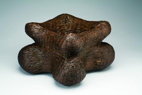 Tanabe Mitsuko (b. 1944) <em>Life in the Jomon Era</em>, 2003. Bamboo, 14 x 20 x 20 1/2 in. Collection of the artist. Photo: Gary Mankus.