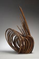 Honma Kazuaki (b. 1930) <em>Breath</em>, 1968. Bamboo, H. 34 3/4 in. Collection of Diane and Arthur Abbey. Photo: Richard P. Goodbody.