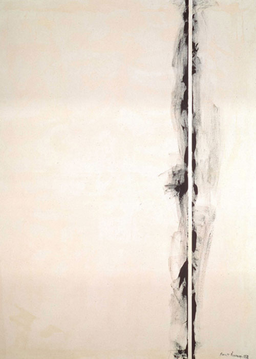 Barnett Newman. The Station of the Cross1958-66. First Sation 1958. Magna on canvas. 197.8 x 153.7 cm. National Gallery of Art, Washingtion DC, Robert and Jane Meyerhoff Collection. © ARS, NY and DACS, London 2002