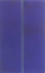 Barnett Newman. Onement V 1952. Oil on canvas. 152.4 x 96.5 cm. Collection of Mr and Mrs David Pincus. © ARS, NY and DACS, London 2002