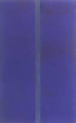 Barnett Newman. Onement V 1952. Oil on canvas. 152.4 x 96.5 cm. Collection of Mr and Mrs David Pincus. © ARS, NY and DACS, London 2002