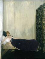 Sir William Nicholson. <em>Sybil Hart-Davis</em>, 1913. Oil on canvas, 34 x 25 inches (86.5 x 63.5) cm. Copyright Elizabeth Banks. Courtesy of PaulKasmin Gallery, New York and Private Collection.