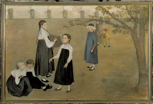 Beda Stjernschantz, Kaikkialla ääni kaikuu, 1895. Ateneum Art Museum