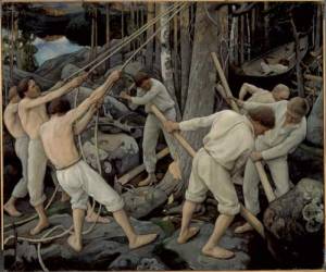 Pekka Halonen, Pioneers in Karelien, 1900. Ateneum Art Museum