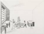 Jockum Nordström. Wine and Bread, 2014. Graphite on paper, 16 3/8 x 20 3/4 in (41.5 x 52.5 cm). Courtesy David Zwirner, New York/London.