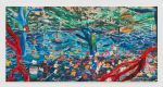 Angel Otero, The Room that Learned to Breathe, 2026. Oil paint and fabric collaged on canvas
241.5 x 483.5 x 4 cm (95 1/8 x 190 3/8 x 1 5/8 in). Courtesy Angel Otero and Hauser & Wirth. Photo: Damian Griffiths.