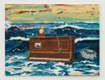 Angel Otero, Prayer Piano, 2026. Oil paint and fabric collaged on canvas, 183.5 x 242.5 x 4 cm (72 1/4 x 95 1/2 x 1 5/8 in). Courtesy Angel Otero and Hauser & Wirth. Photo: Damian Griffiths.