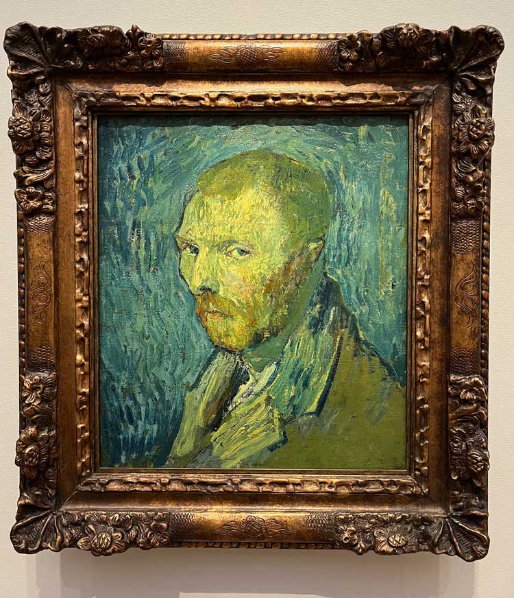 Vincent Van Gogh, Self-Portrait, 1889. Installation view, National Museum, Oslo. Photo: Veronica Simpson.