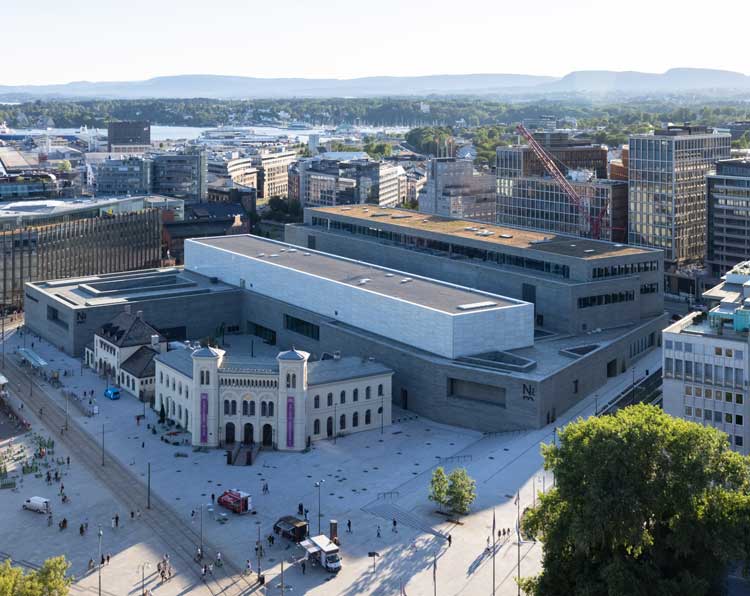 National Museum of Art, Architecture and Design, Oslo by architects Kleihues + Schuwerk. Photo: Iwan Baan.