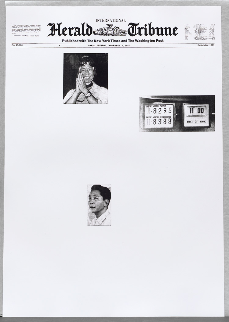Sarah Charlesworth. Herald Tribune: November 1977, 1977 (printed 2008). 26 chromogenic prints, edition 2/3, 23 1/2 x 16 1/2 in (59.7 x 41.9 cm) each. Solomon R. Guggenheim Museum, New York.