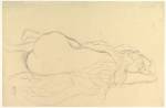 Gustav Klimt. Reclining Nude with Drapery, Back View, 1917–1918. Graphite, 14 5/8 x 22 3/8 in (37.1 x 56.8 cm). The Metropolitan Museum of Art, Bequest of Scofield Thayer, 1982.