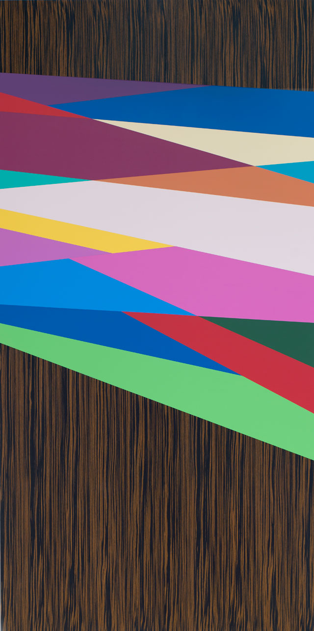 Odili Donald Odita. Chasm, 2015. Acrylic on canvas, 60 x 120 in.