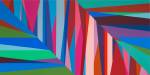 Odili Donald Odita. Chasm, 2015. Acrylic on canvas, 60 x 120 in.