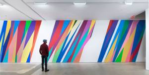 Odili Donald Odita. The Velocity of Change, 2015. Acrylic latex wall paint, dimensions variable.