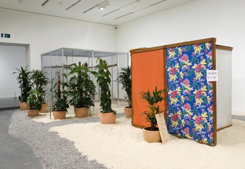 Hélio Oiticica. <em>Tropicália,</em> 1967. Mixed media. Purchased with the assistance of the American Fund for the Tate Gallery, the Latin American Acquisitions Committee, Tate Members, and The Art Fund, 2007. (c) Projeto Hélio Oiticica, Rio de Janeiro. Tate Photography