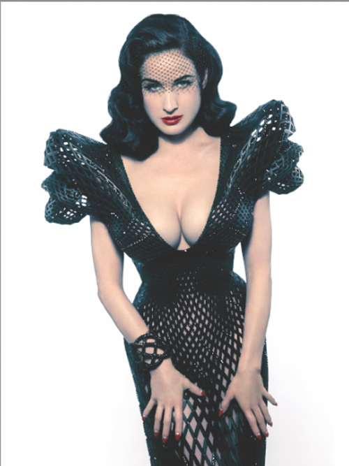 Michael Schmidt with Francis Bitonti. Fully articulated 3D-printed dress (as worn by Dita von Teese), 2013. Nylon, Swarovski crystal; laser sintering. Courtesy of Michael Schmidt. Photograph: Albert Sanchez; courtesy of Michael Schmidt Studios.