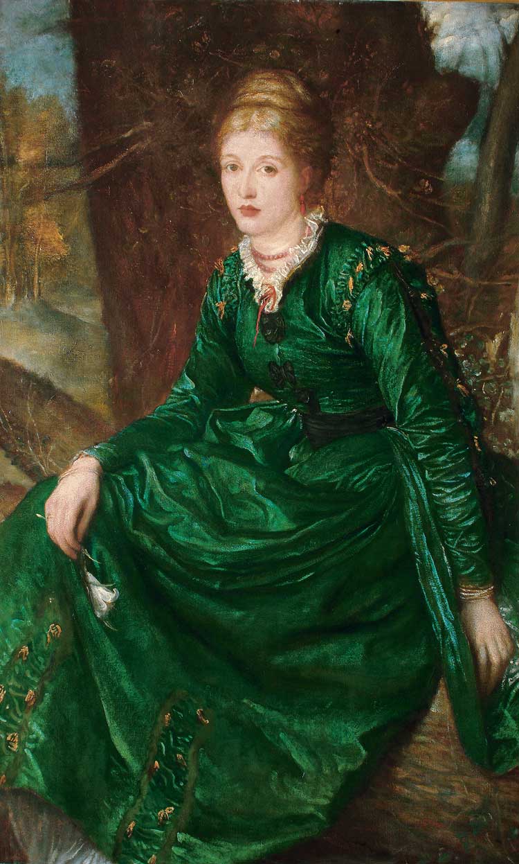 G F Watts, Miss Virginia Julian Dalrymple (Mrs Francis Champneys), 1872. Oil on canvas, 132 x 84 cm. Watts Gallery Trust.