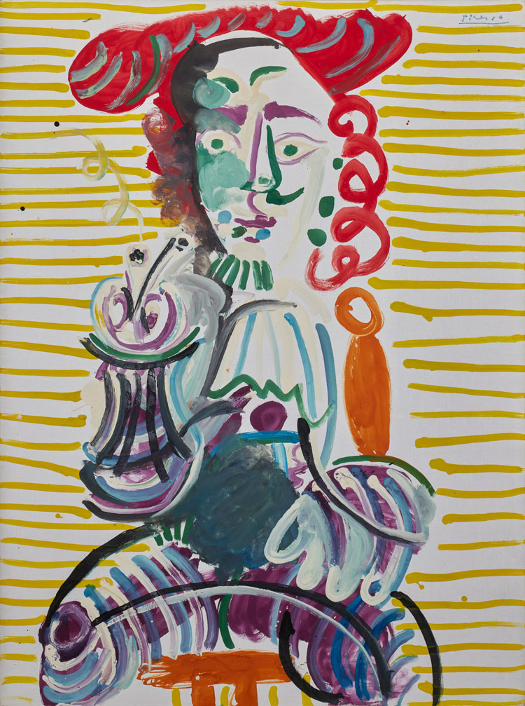 Pablo Picasso, Homme à la pipe (Man with a Pipe), 1968. Courtesy of the Masterworks Foundation. © Photo: Dan Jackson. © Succession Pablo Picasso / BONO, Oslo 2025.