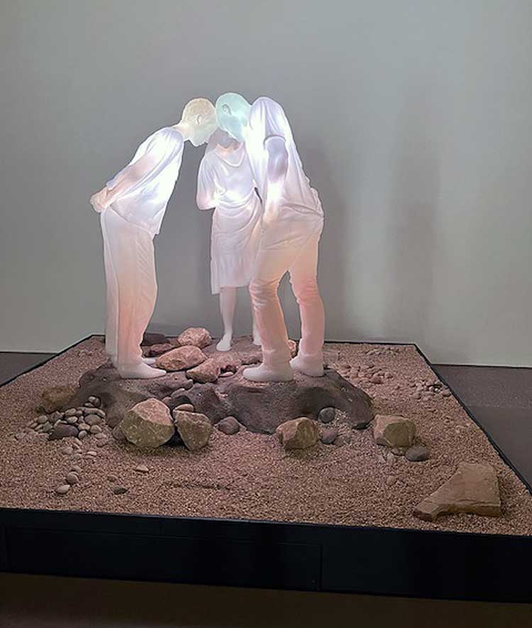 Doug Aitken, Lightscape, 2024. Installation view, Marciano Art Foundation, Los Angeles. Photo: Jill Spalding.