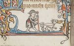 Portable Psalter (detail), MS. Douce 6, fol. 98v. © Bodleian Libraries, University of Oxford.