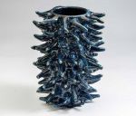 Axel Salto, Vase in the sprouting style, 1950. Blue Mussel Glaze. H: 28 cm. The Tangen Collection / Kunstsilo. Photo: Dannevig Foto AS/Kunstsilo. © Axel Salto/VISDA.